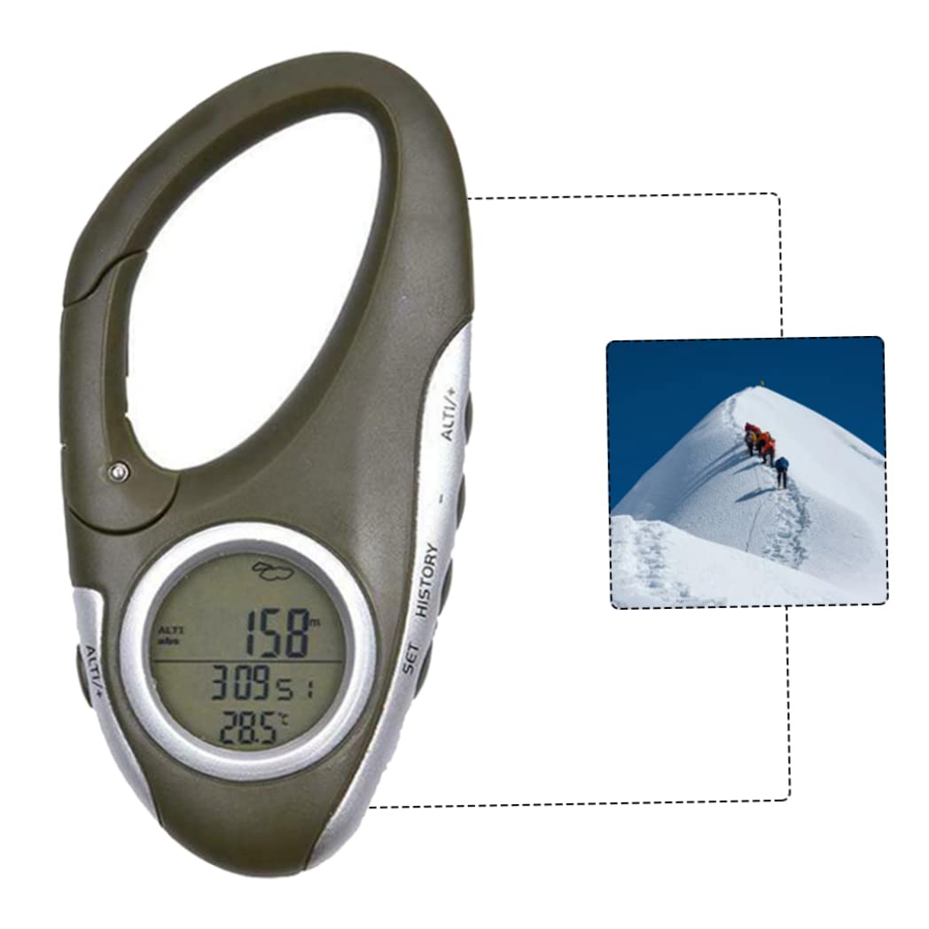 Altimètre Baromètre Numérique 8 En 1 - Poche Randonnée - Altitude, Pression, Thermomètre, Hygromètre