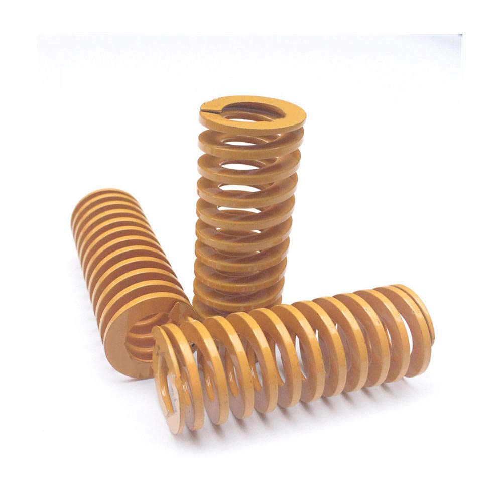Molla rettangolare a spirale a filo piatto, molla stampo a D, molla gialla leggera e di piccolo carico, DF8-4-40mm-DF8-4-300mm