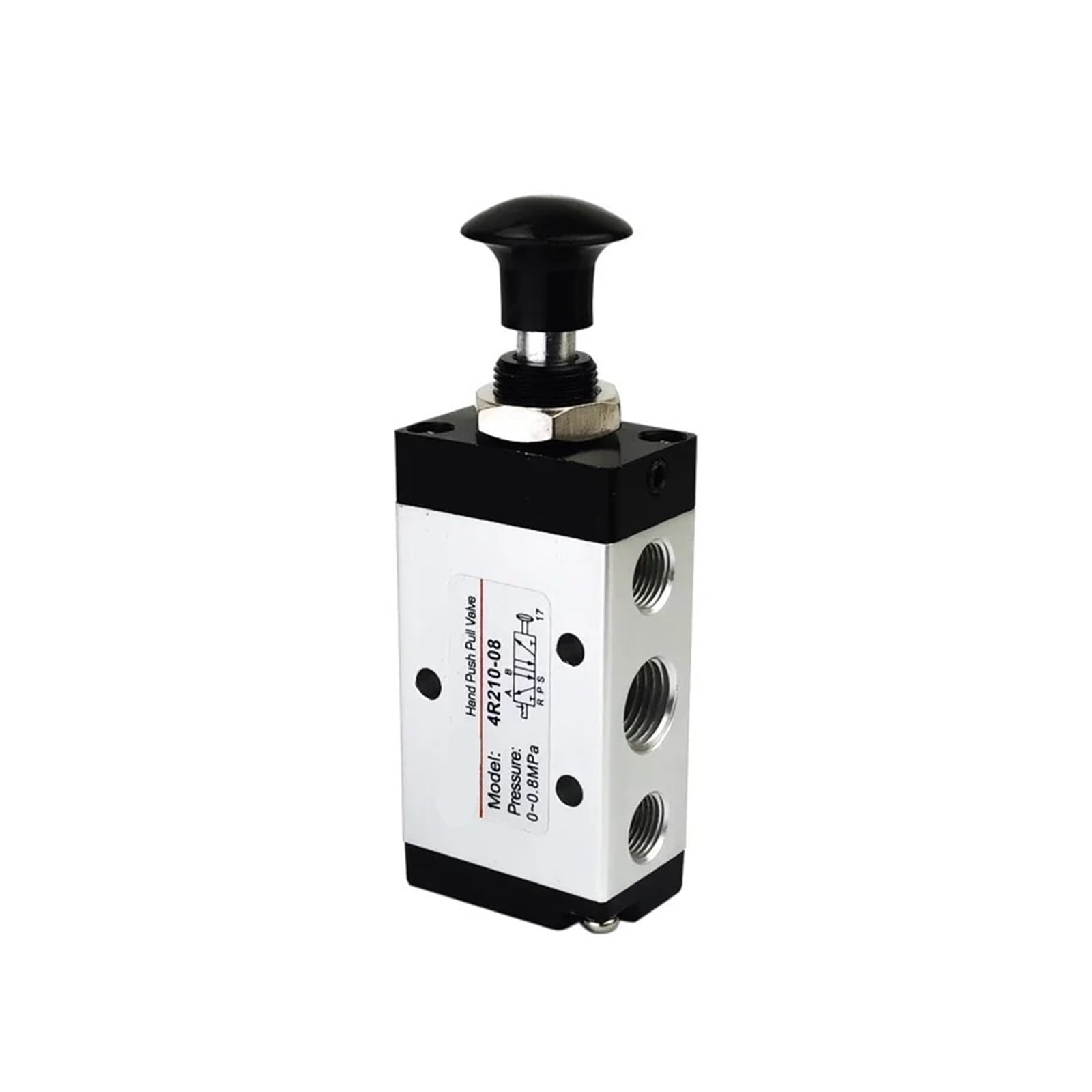 SBSSYVLMV 1pcs 4R210-08 Manual Valve 2 Way 5 Position Push and Pull Pneumatic Switch of Directional(Only 4r210-08)
