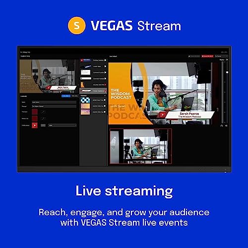VEGAS Pro 20 - Video, audio & streaming for creators | video editing software | video cutting software | Video Editor | Windows 10/11 PC | 1 license