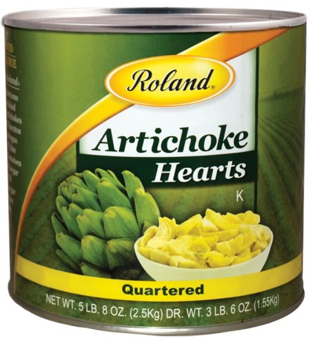 Roland Foods Quartered Artichoke Hearts, Specialty Imported Food, 5 Lb 8 Oz Can #TOP17
