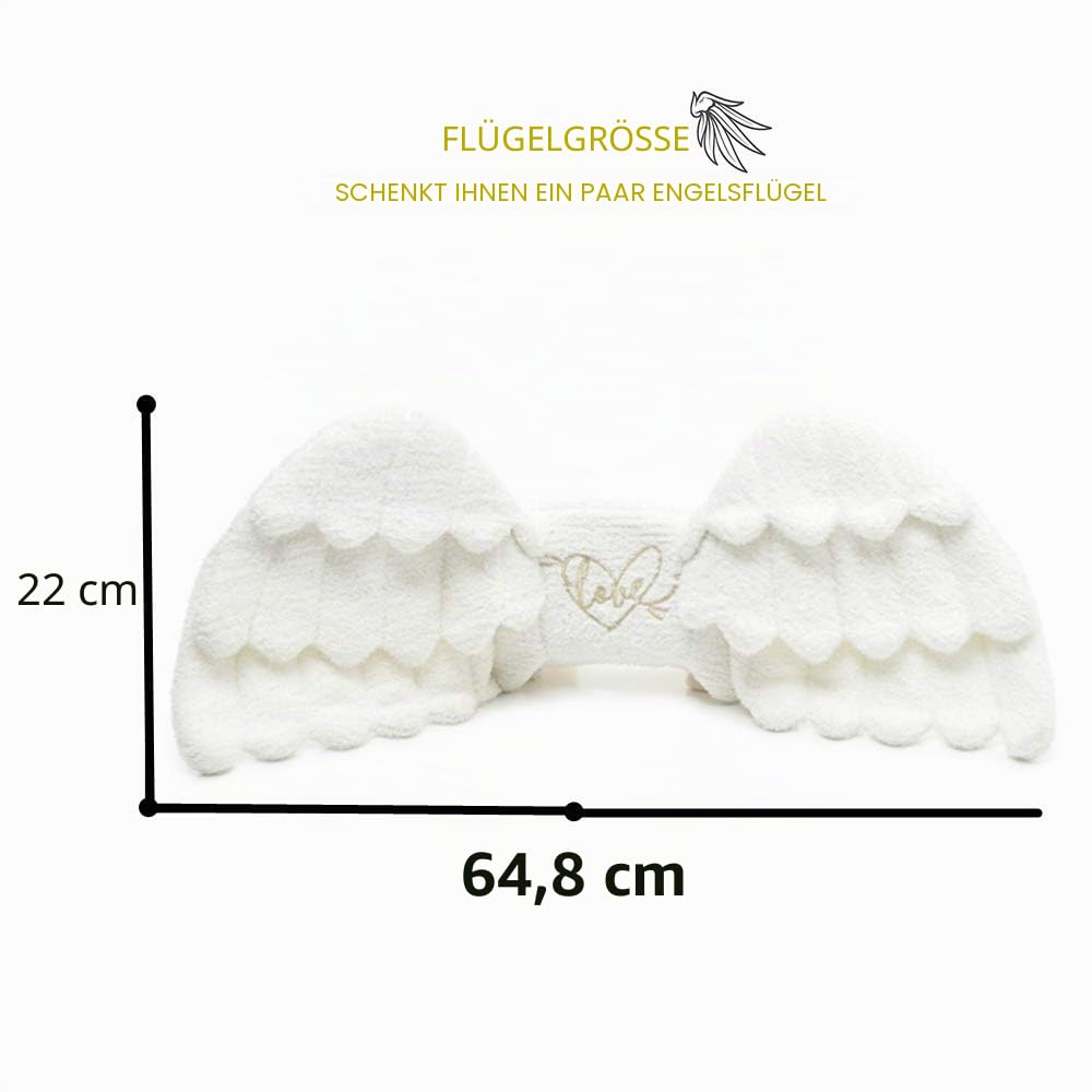 YOMORIO Damen süße Flügel Mini Tasche Lolita Engel Cosplay Kostüm Plüsch Casual Rucksack, Weiss/opulenter Garten, Small