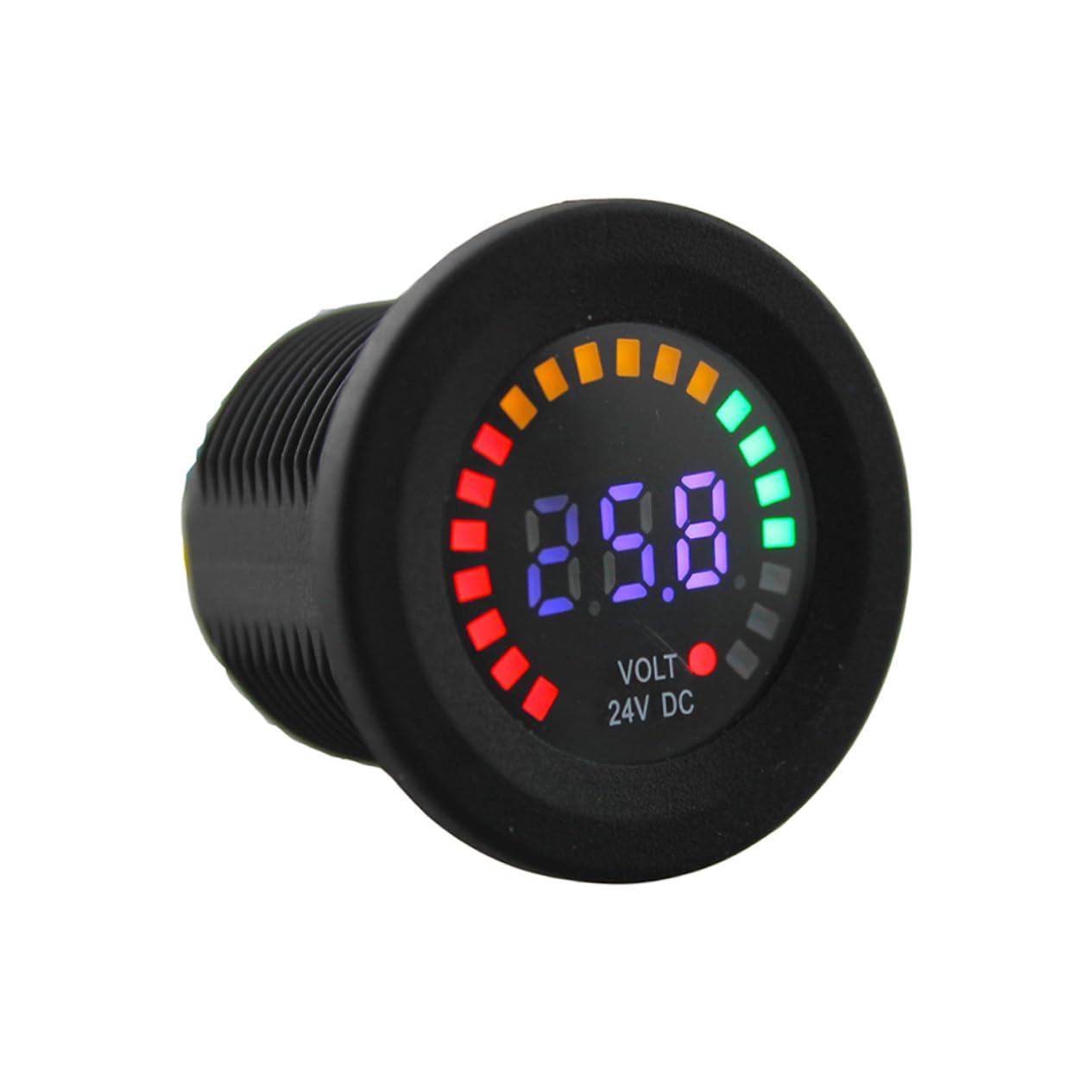 Mikinona Voltímetro De v Pantalla Ideal Para Coche y Motocicleta Mini Voltímetro Digital Medición Precisa