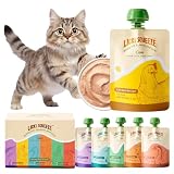 OPET Pate Wet Cat Food Lickable Bisque Wet Cat Treats Cat Food Topper,Free Grain, No by-Product,No Fillers, Thick & Squeezable, 3oz Pouch (Pack of 6)