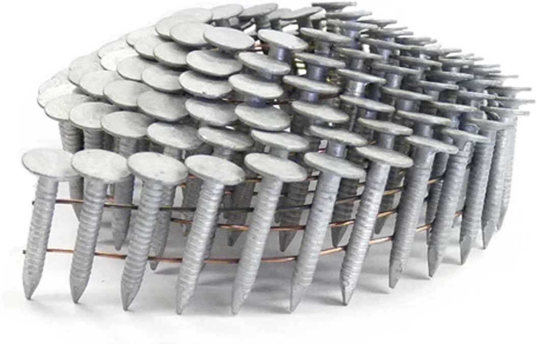 1" Ring A153-D HDG Coil Roofing Nails 3,600ct