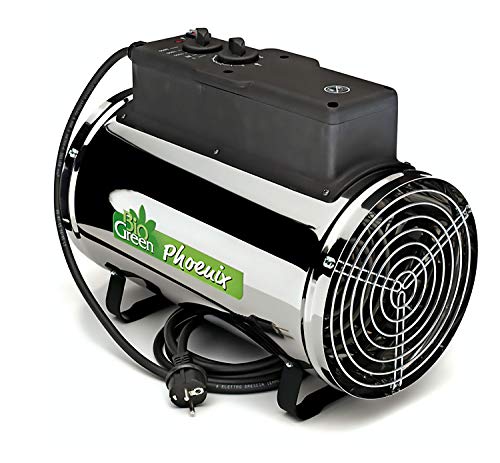 Bio Green PHX 2.8/US Phoenix Greenhouse Heater – 220-240V - 9553 BTU Stainless Steel – Electric Heating and Cooling System for Greenhouse, Shed, Garage – Corded Garage Heater with Frost Detection by Bio Green - Image 4