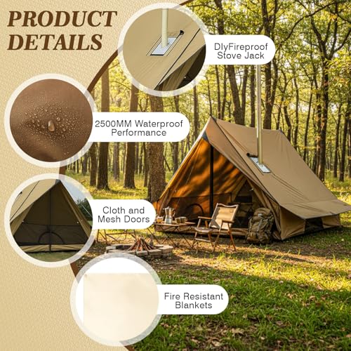 Carpa Hot Tent Soulchen 2-3 Personas Impermeable Ligera miniatura 4