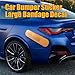 2PCS Car Bandaid Sticker, Giant Car Bumper Sticker Large Bandage Decal, Bandage Funny Automotive Decal, Car Decor Accessories Band-Aid Shape Stickers Large Decals Universal for Vehicle (Beige*2)