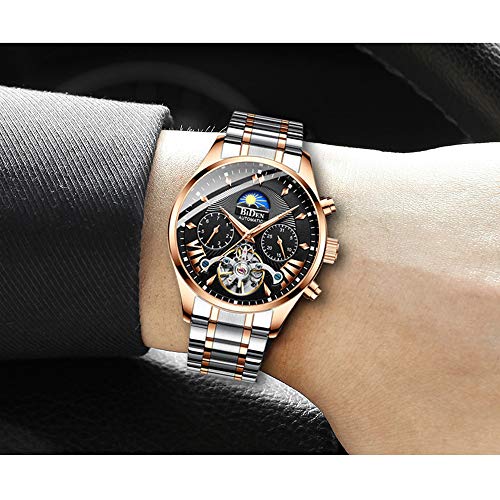 Image of Chronograph Men's Watch (Black Dial Silver Colored Strap)