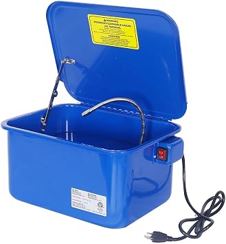 20 Gallon Parts Washer Cabinet, Electric Solvent Pump Automotive Parts Washer Cleaner with Shelf Tank, for Wheel Bearings, Gears, and Carburetors Cleaning Tool,3.5 Gallon