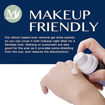 Silicone Scar Gel, Advanced Scar Gel for Surgical Scars, C-Section, Stretch Marks, Acne, Injury, Burns, Old and New Scars