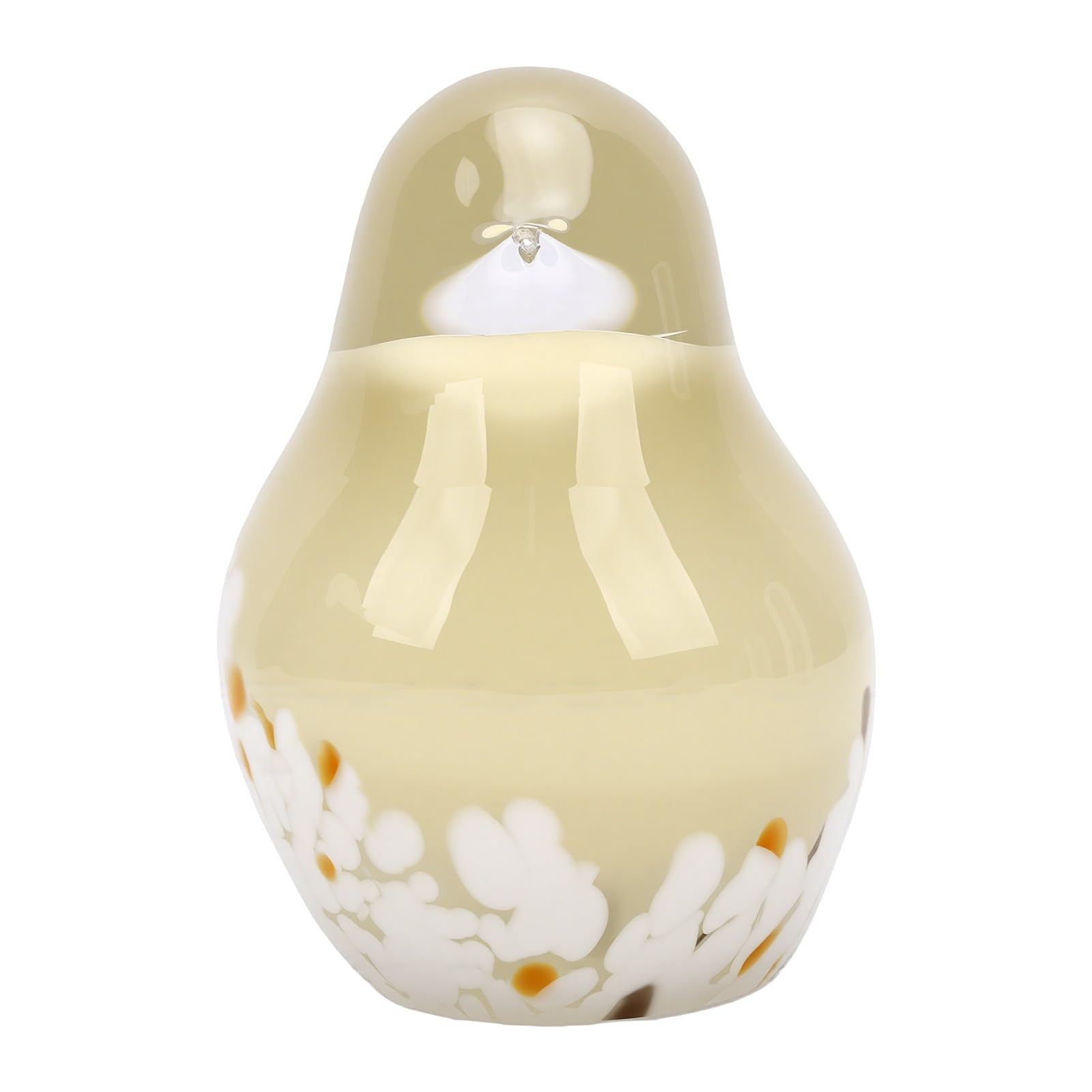 Luocute Mundgeblasene Vogelfigur aus Glas, 6,38 Zoll Briefbeschwerer