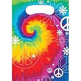 Creative Converting Tie Dye Fun 8 Count Party Favor Loot Bags