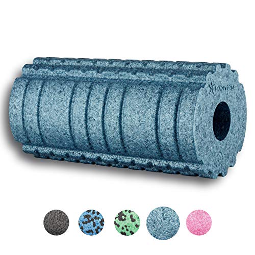 BODYMATE - Rodillo para Fascia (dureza Media, 30 x 15 cm, con Superficie Activa), Cool-Grey-Blue