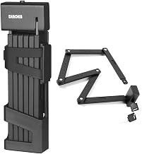 Bicycle Lock, Portable Folding Lock Long Bike 100cm Very Safe and Durable for Bicycle, Motorcycle and Door Black L