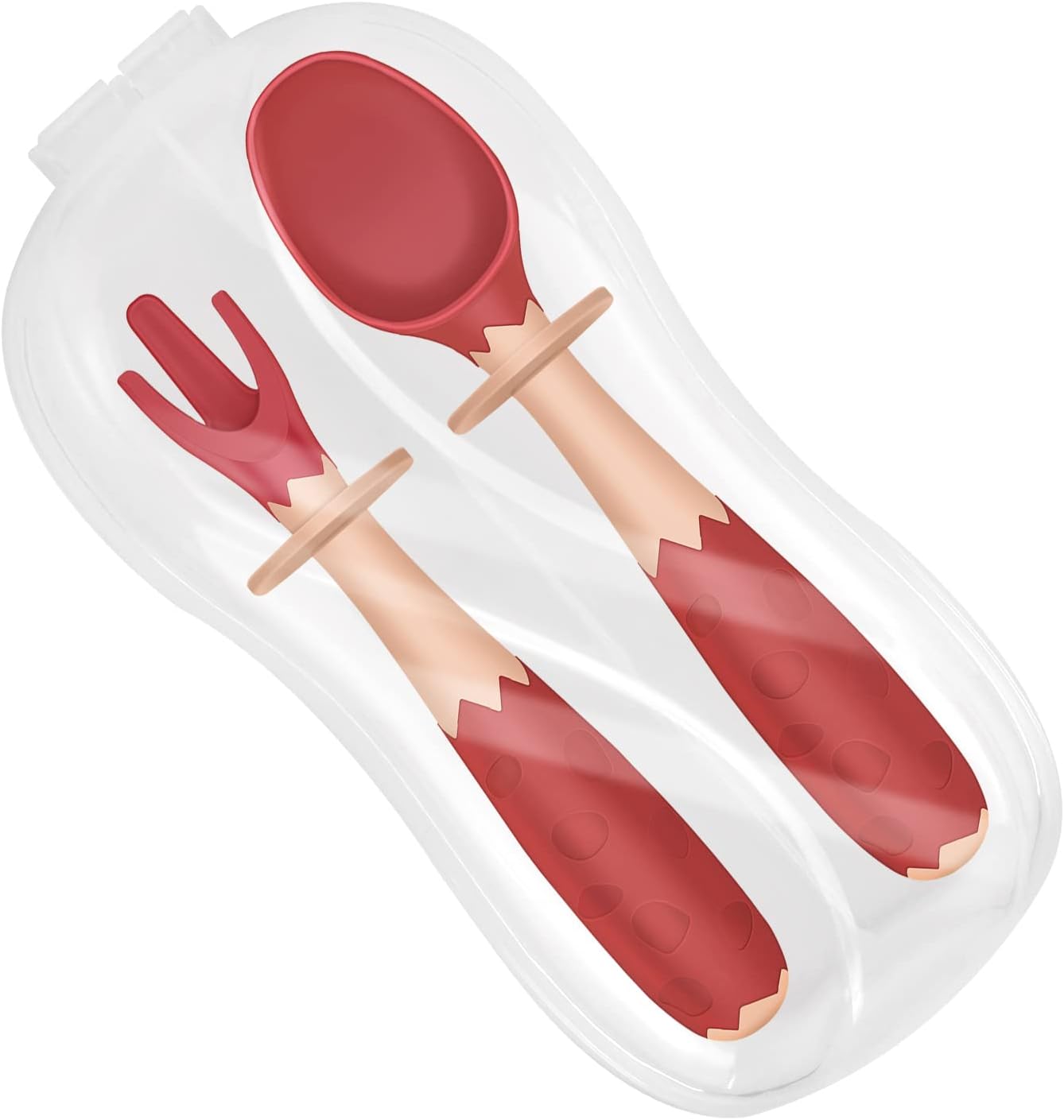 Flatware Fork and Spoon Set for Kids with Travel Safe Case