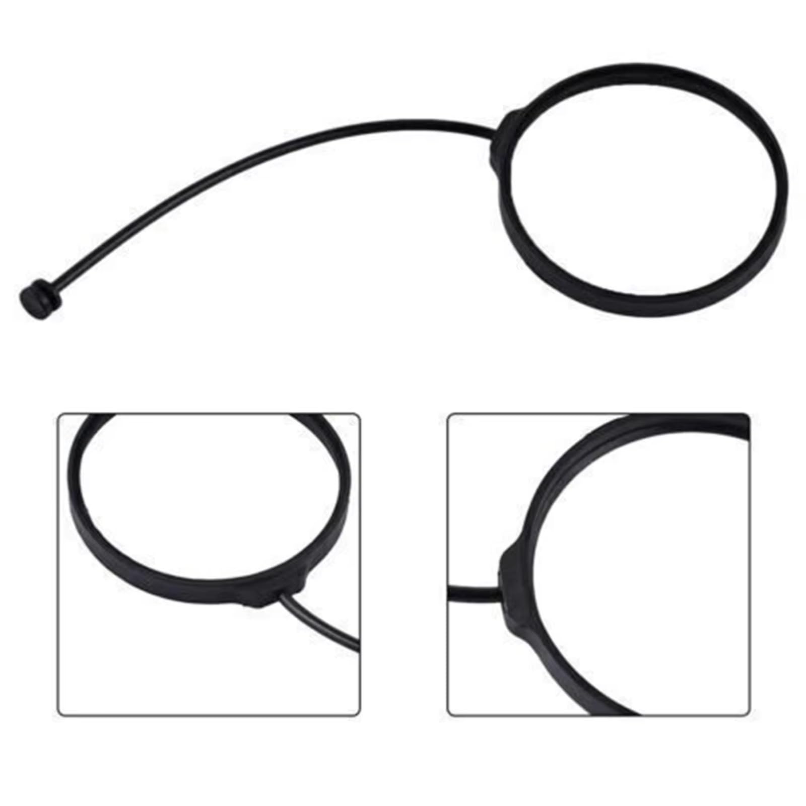Tappo del Carburante di Ricambio Compatibile con BMW Serie 1 E81 E82 E87 E88 Coperchio del Serbatoio dell'olio combustibile Cavo di Imbracatura Tappo del Carburante Corda Linea 16117222391
