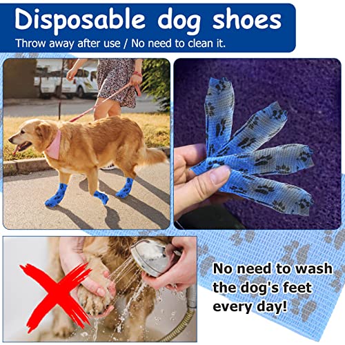 Havenfly Meias Antiderrapantes para Cães para Evitar Lamber As Patas, Botas Descartáveis para Cães p