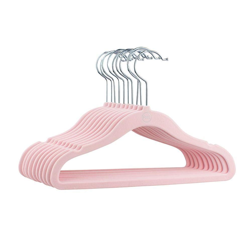 Perchas de Flocado Antideslizantes para Ropa Infantil, 10 Unidades por Lote, 30 cm, para Guardar Ropa de bebé, Color Aleatorio.