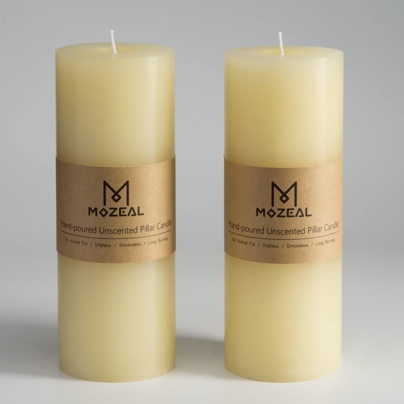 F&F Home Large Unfragranced Pillar Candle - Ivory - Groceries - View #9