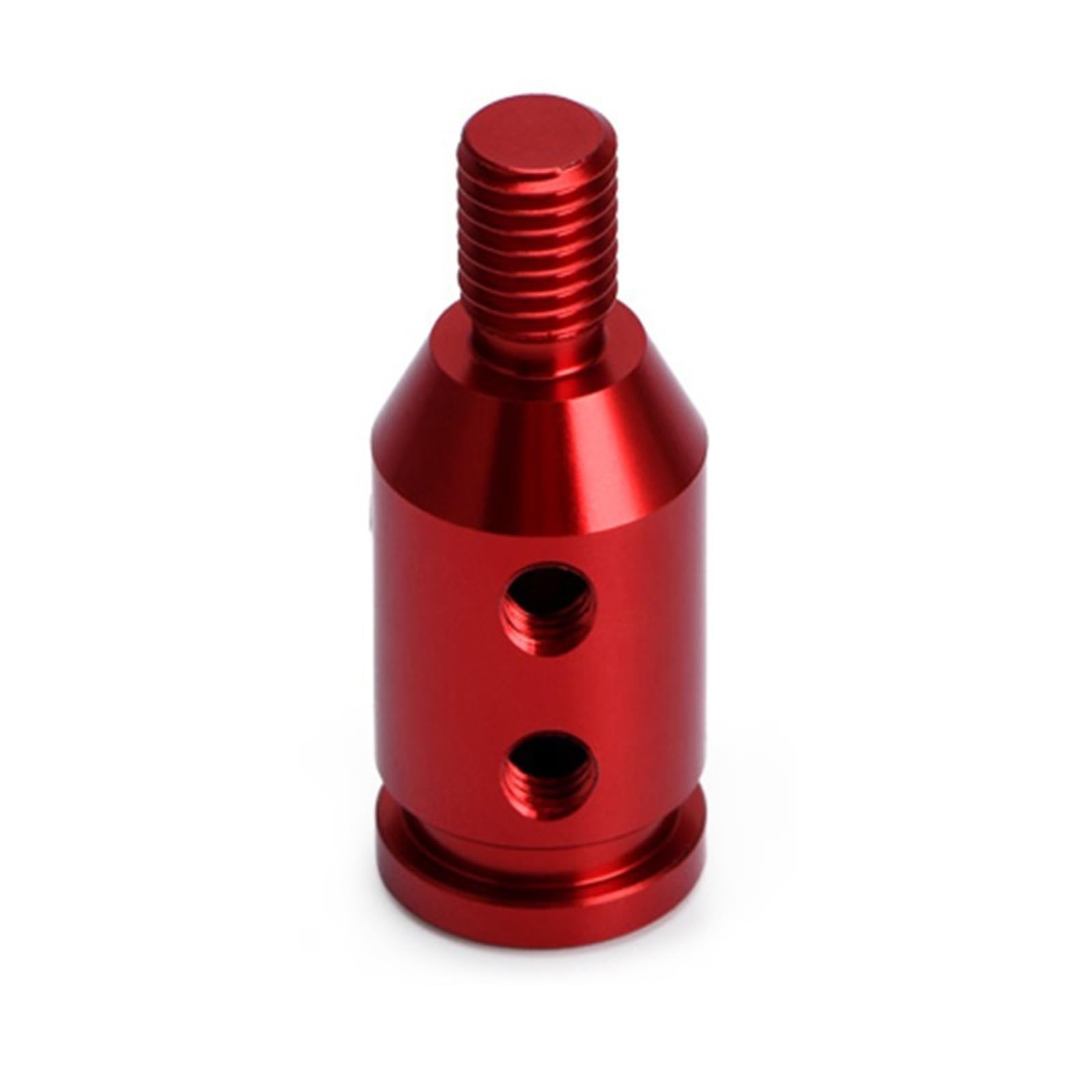 Kaiaygee Red Gear Shift Knob Manual Adapter M10x1.5 M12x1.25 Thread Alloy