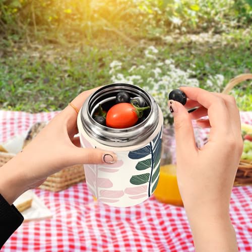 Tarro de comida de acero inoxidable de 500 ml libre de BPA para almuerzo de adultos 6