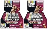 BE-KIND Protein Riegel Dark Chocolate Raspberry 2x 12x50g I Schokoriegel I Fruchtriegel I Sportriegel I Snack