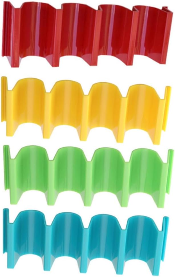 4pcs Plastic Taco Holder Stand Tortilla Rack for Tacos Xmas