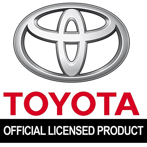 Au-Tomotive Gold, Inc. Toyota Chrome Logo On Mini Black License Plate + Frame #TOP3