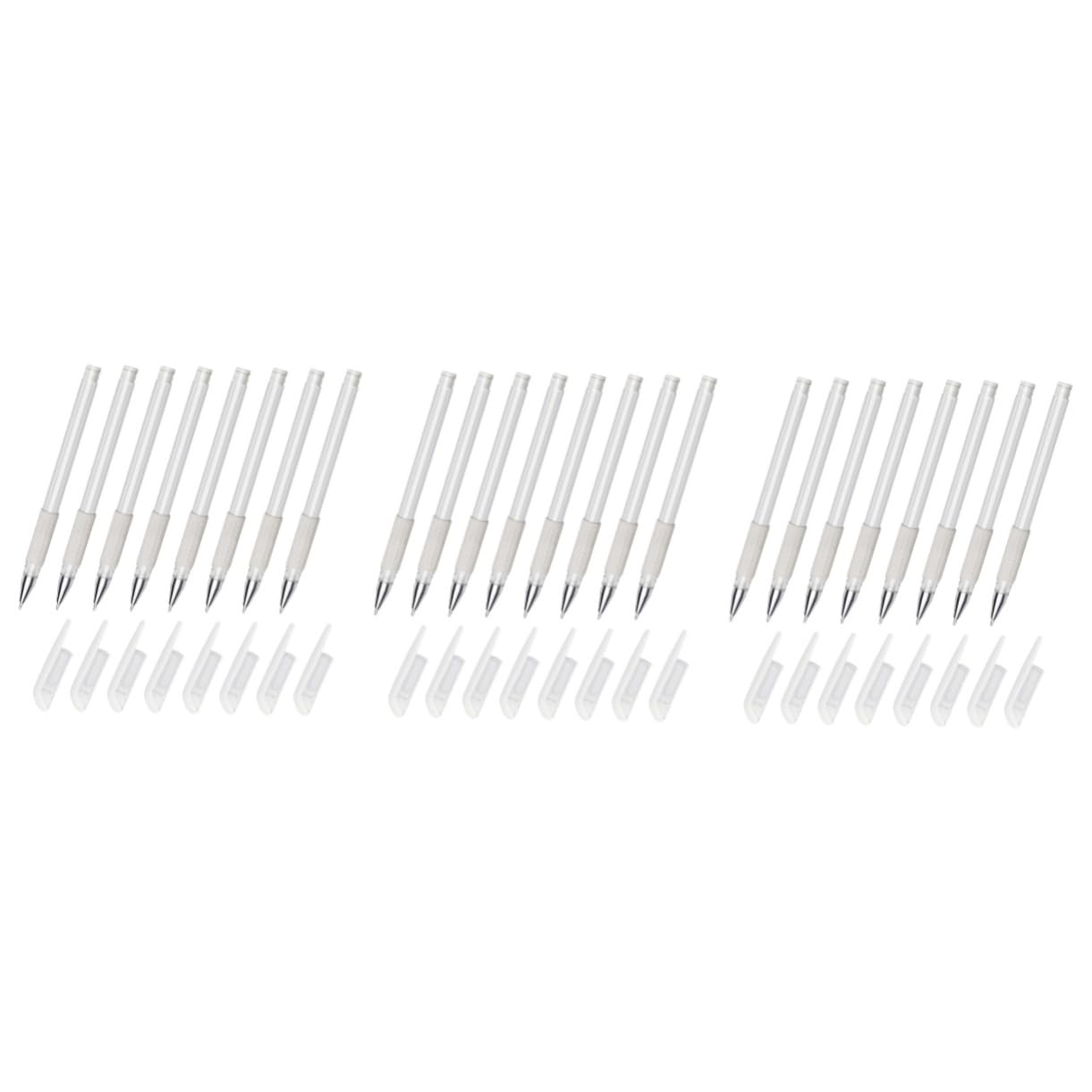 minkissy 24 Piezas De De La Piel De Plantilla De Maquillaje Tinta Blanca Lápiz De Mapeo De Cejas Lápices De Cejas De Marcadores De Punta