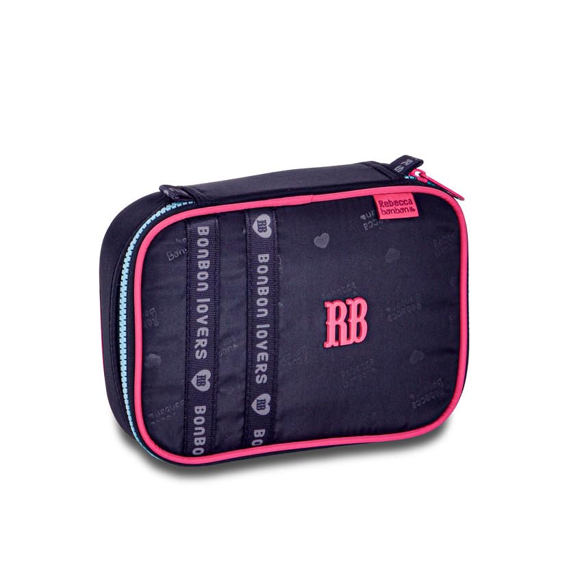 Estojo Box Rebecca Bonbon Urban Mix Roxo Rosa E Preto Rb Feminino Escolar (Preto)