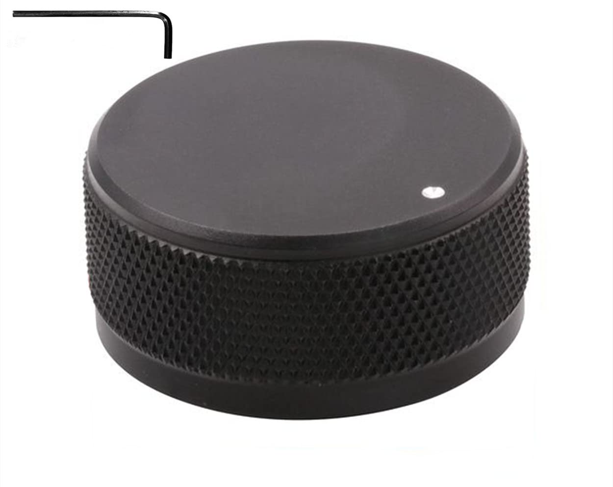 35 x 16 mm Solid All-Aluminum knob High-Precision CNC Machining Bile Amplifier Volume Potentiometer knob Cap (Black)