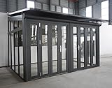 Seperate Seitenwände Arilco Terrassenüberdachung Wintergarten Komplettset Neu  12mm VSG-Glas 5m x 3,5m