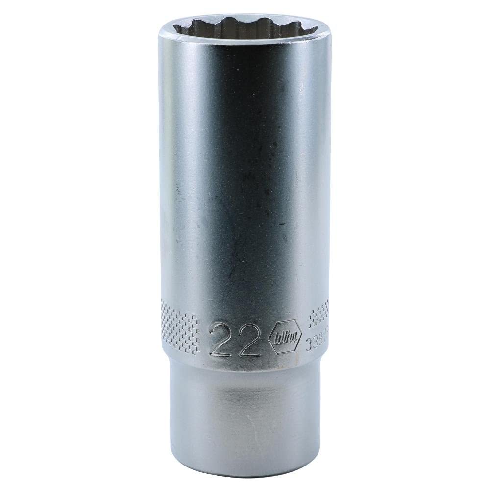Douille métrique 1/2" Wiha pour écrous profonds de 22 mm de diamètre