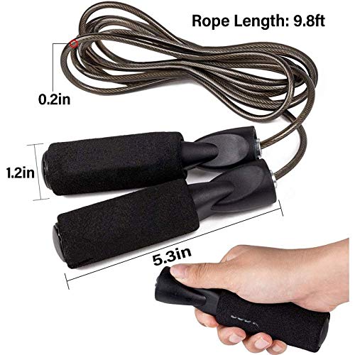 Corde A Sauter Sautelle Corde Vitesse Saut Saut en Acier Fil Double Fond Martial Arts de Boxe sautelle Corde Exercice Fitness Exercice entraînement réglable