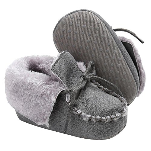 Botas dobráveis de inverno para meninos e meninas da Amazingdeal, Cinza, 13