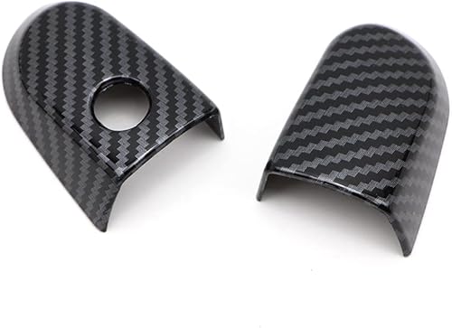 Miniatura 7 de Dreamseek Cubierta de manija de puerta para Mazda 2 3 6 CX-3 CX-5 CX-9 2009-2022 Protector de decoración exterior de fibra de carbono (sin cerradura