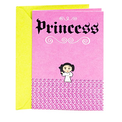 Hallmark Star Wars Birthday Card for Girls (Princess Leia), Star Wars Princess Leia 0399RZB1268
