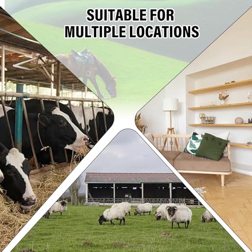 36Gal Wall Hay Rack, Livestock Hay Feeder Goat Extra Large Capacity, Multiple Sided Goat Hay Rack Blanket Holder, Hay Feeder Wall Mount with Rounded Edge Heavy Duty for Goats, Sheep, Horses