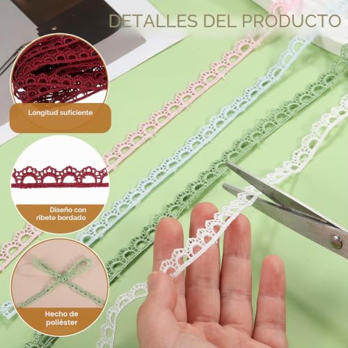 Encaje de flores bordado de alta definición para vestidos y detalles de boda 4