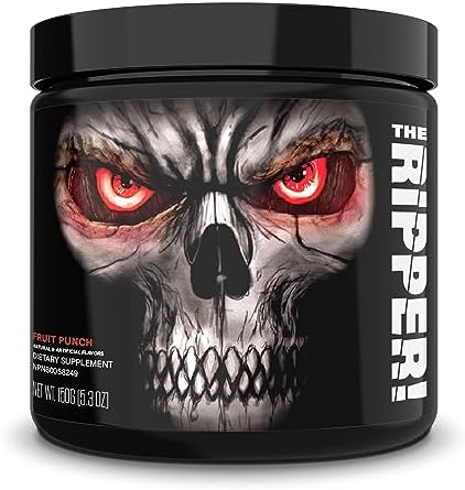 JNX SPORTS® The Ripper! Shredding Thermogenic Fat Burner for Men & Women – Advanced Fast Acting Stim Thermogenesis, Appetite Suppressant, Extreme Energy & Focus Supplement – Fruit Punch, 30 Servings