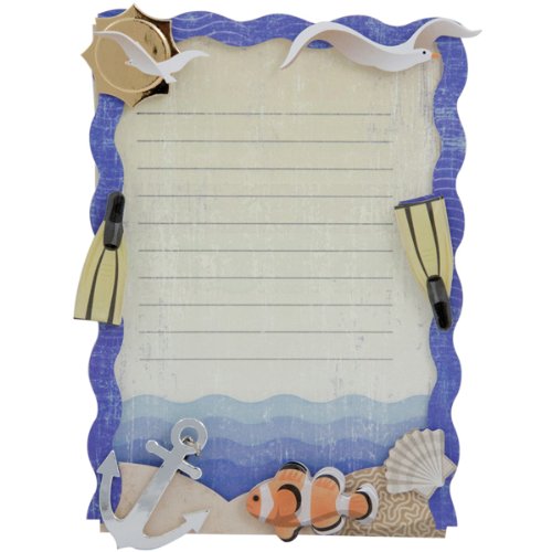 Karen Foster Ocean Vacation Design Scrapbooking and Craft Embellishment Stacked Journaling Box
