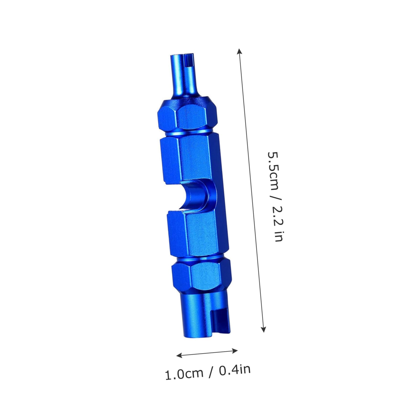 Abaodam Fahrrad Reparatur Werkzeug Luft Adapter für Fahrradventile Auto Ventilkernwerkzeug Entfernung Ändern Fahrradadapter Reifenkappe Stängel Kappen Aluminiumlegierung Schwarz