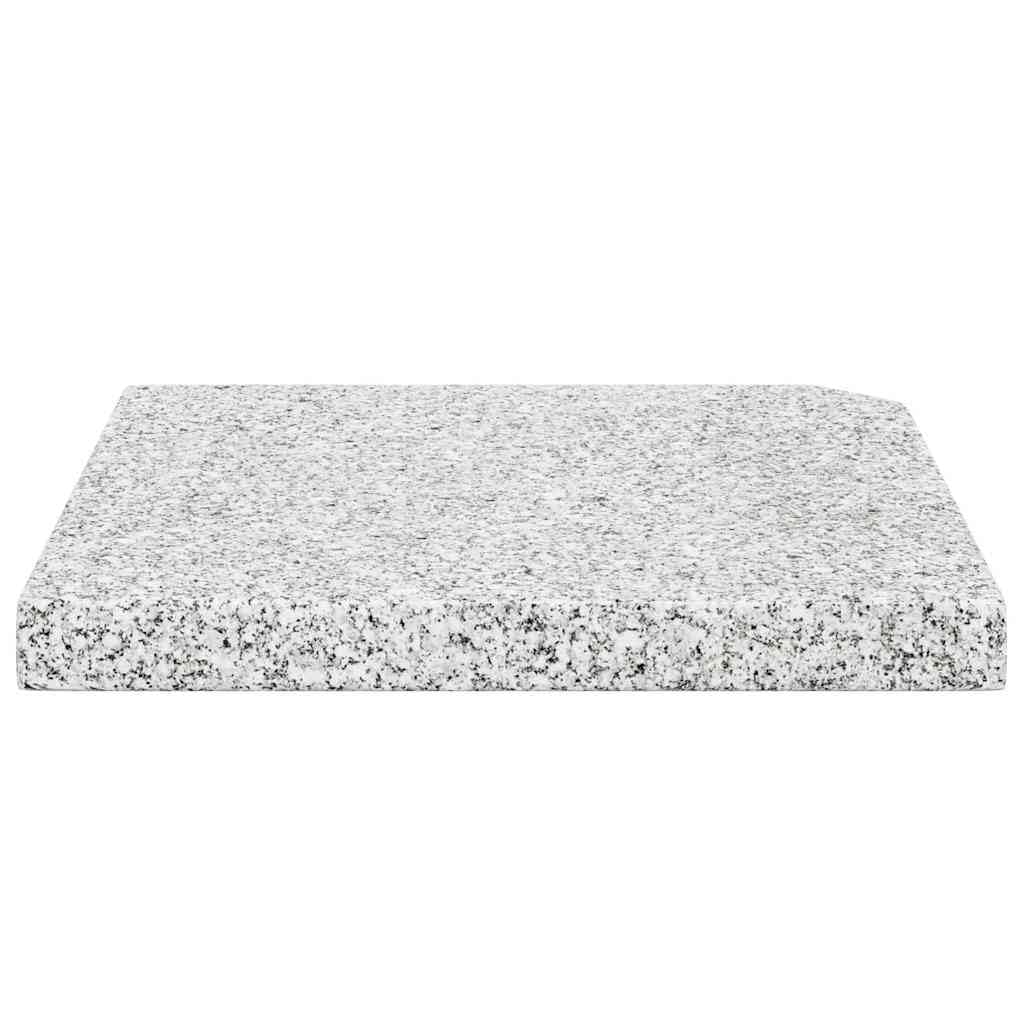 Parasol przeciwsłoneczny, płyta obciążeniowa, granit, 25 kg, kwadratowy, szary