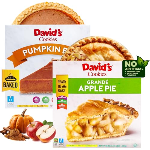 David’s Cookies Grandé Apple & Pumpkin Pie Combo – 10”
