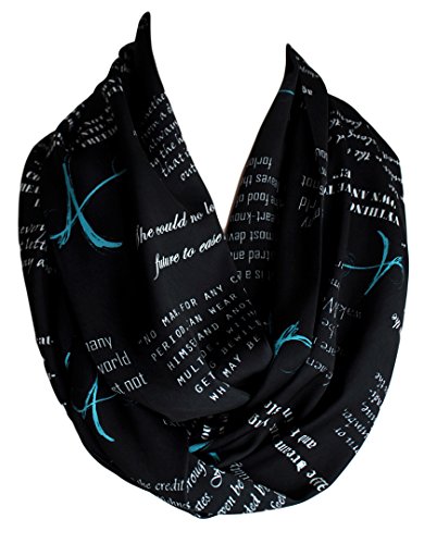 Etwoa The Scarlet Letter Book Black Infinity Scarf Nathaniel Hawthorne