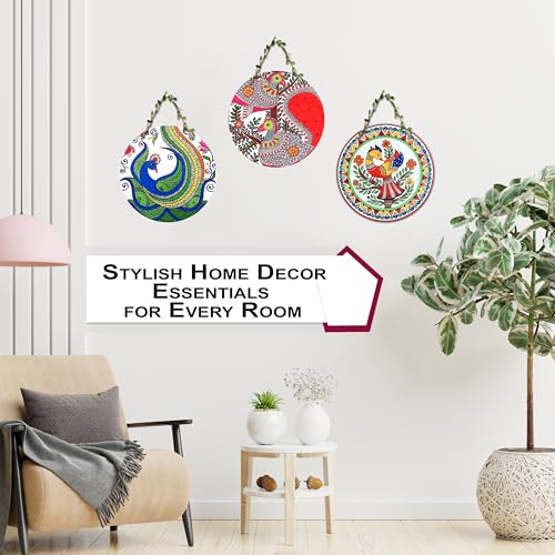 Image of Rousrie Home Decor Wall Hangings for Living Room | Wall Hanging Decorative Items | Decoration Items for Home | Waterproof Film (Color 2)