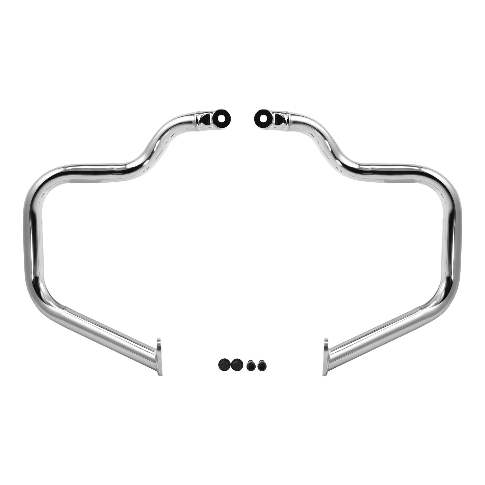Motorradstoßstange Für Indian Für Sport Für Scout Für Limited Für Sixty Für Bobber 2025 Motorrad Stoßstange Autobahn Motor Schutz Crash Bar Motorrad Motorschutzbügel(Black)