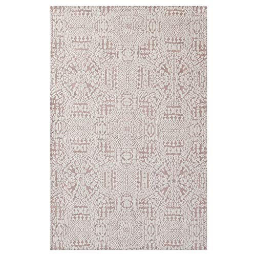 Modway Javiera Contemporary Moroccan 8X10 Area Rug In Ivory And Cameo Rose #TOP14