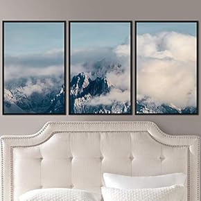 signwin 3 Piece Framed Canvas Wall Art Foggy...